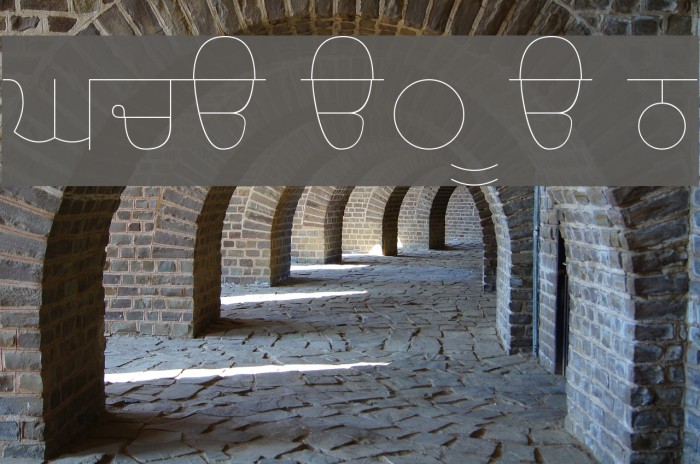 Gurvetica a0 Ultra Thin Font examples
