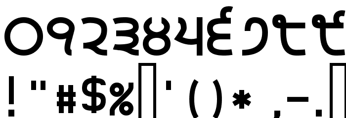 Gurvetica a7 Bold Font OTHER CHARS