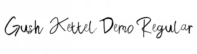 Gush Kettel Demo Regular Скачать бесплатные шрифты