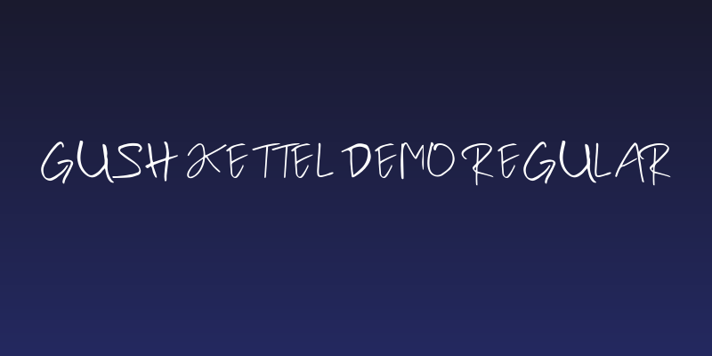 Gush Kettel Demo Regular Social Header