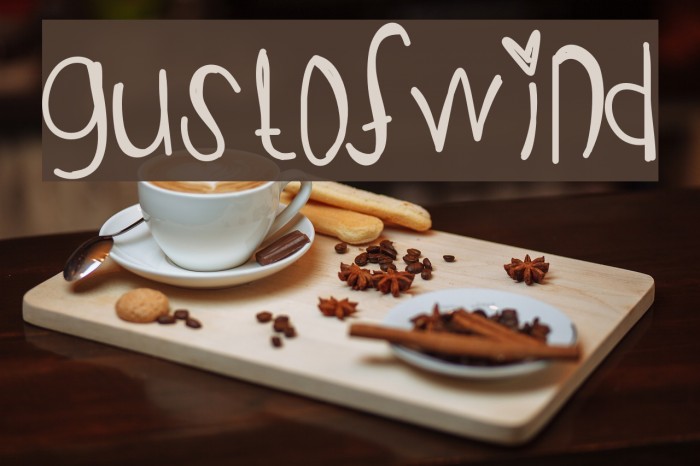 GustOfWind Font examples