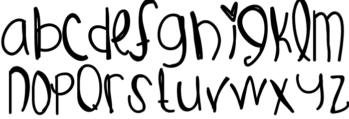 GustOfWind Font LOWERCASE