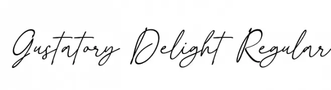 Gustatory Delight Regular  baixar fontes gratis