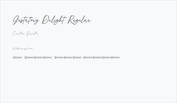Gustatory Delight Regular Business Card