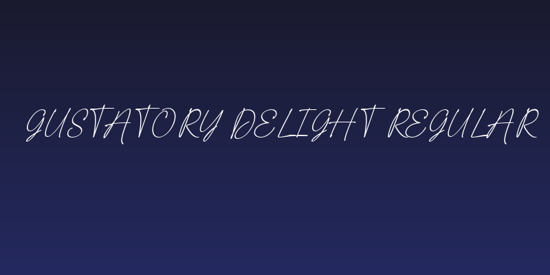 Gustatory Delight Regular Social Header