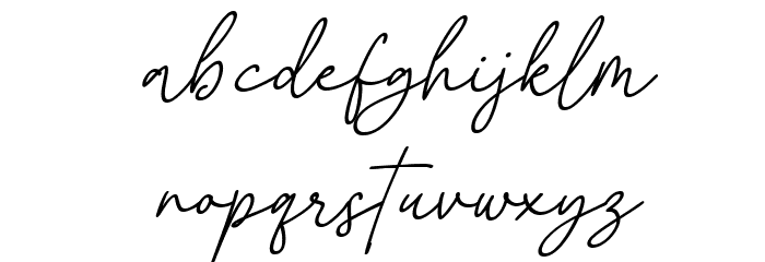 Gustatory Delight Regular Font LOWERCASE