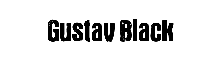 Gustav Black Font