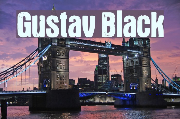 Gustav Black Font examples
