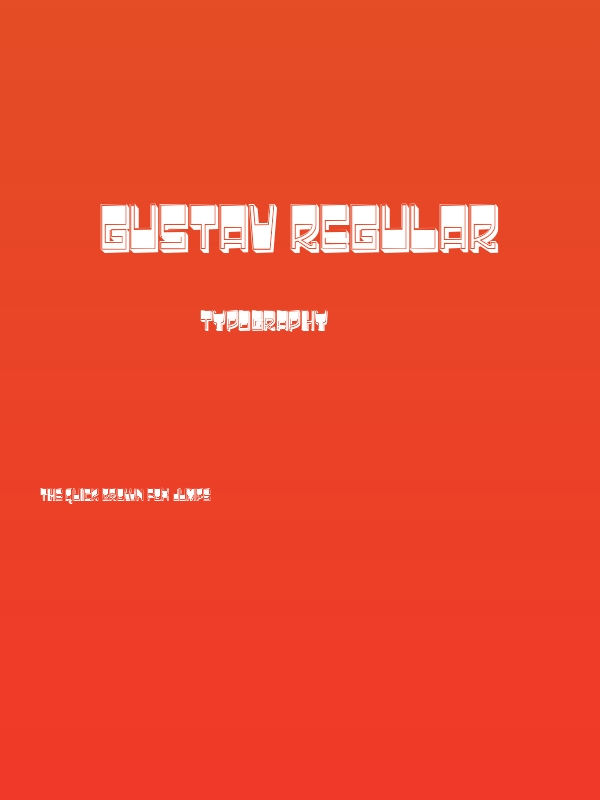 Gustav Regular Poster