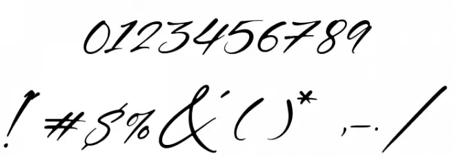 Gustavo Eastwood Font OTHER CHARS