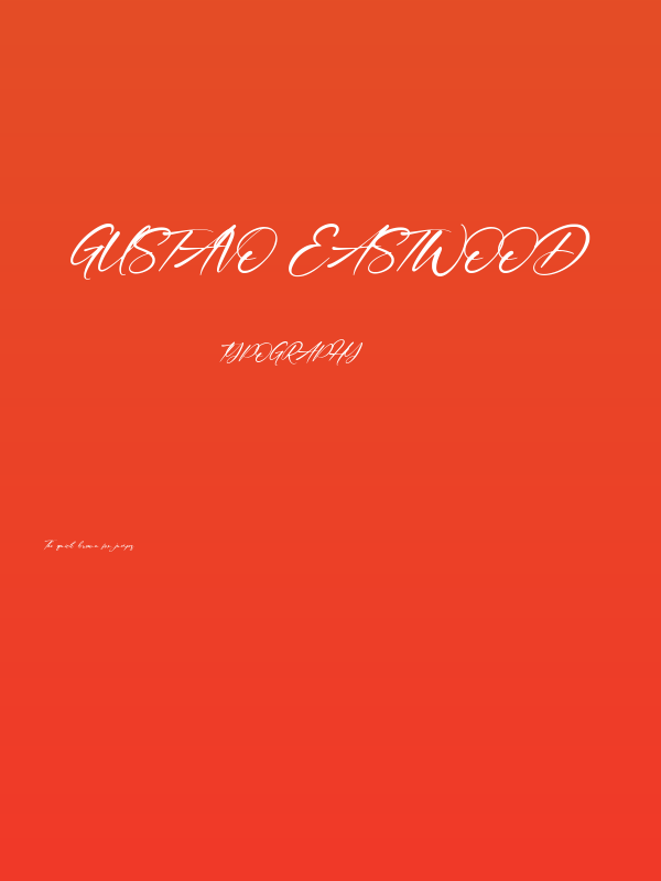 Gustavo Eastwood Poster