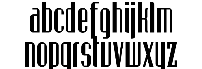 Gustavus Font LOWERCASE