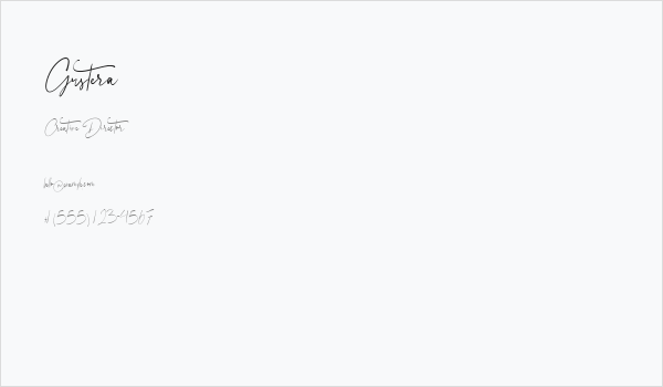 Gustera Business Card