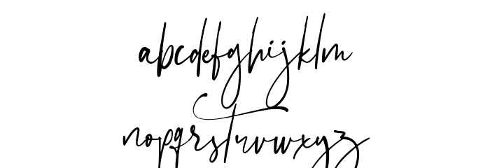 Gustera Font LOWERCASE