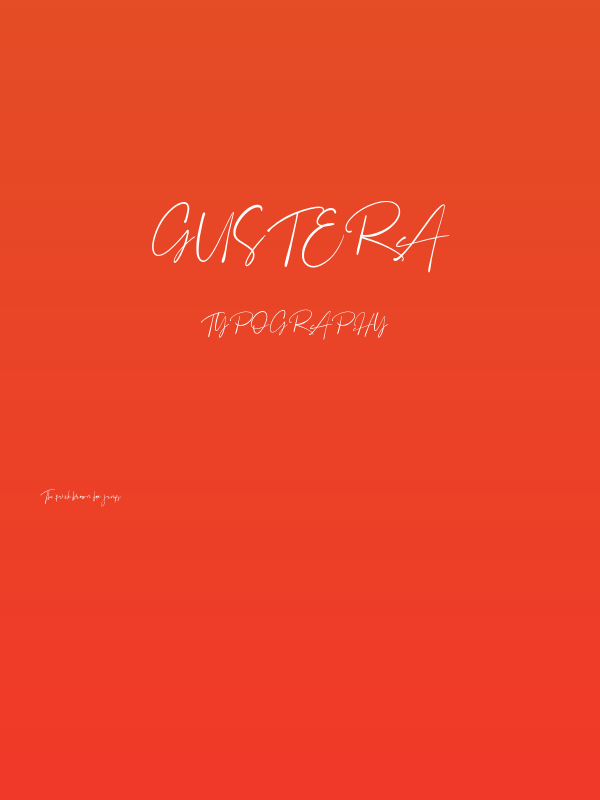 Gustera Poster