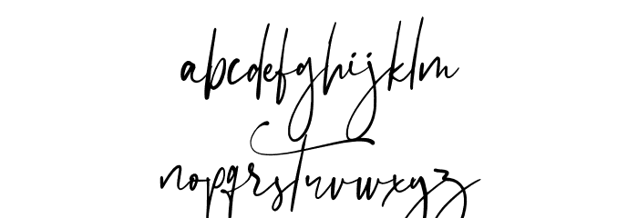 Gustera Font LOWERCASE