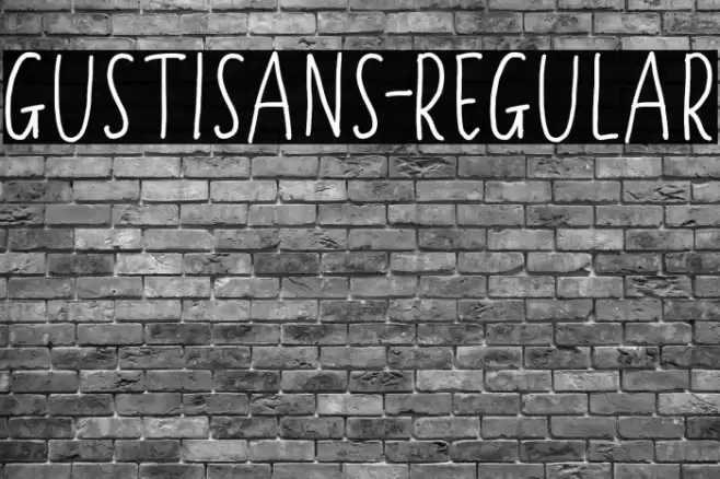Gustisans-Regular Font examples
