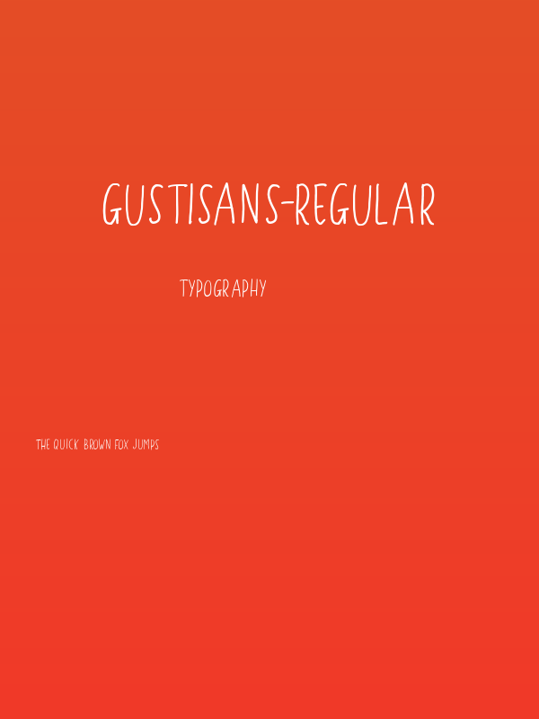 Gustisans-Regular Poster
