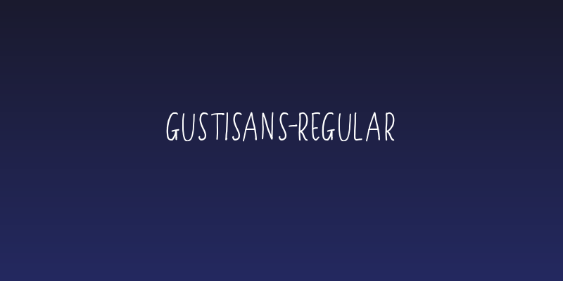 Gustisans-Regular Social Header