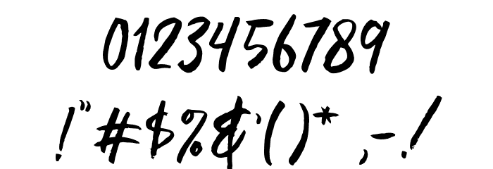 GustolleDemo Font OTHER CHARS