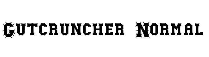 Gutcruncher Normal  免费字体下载