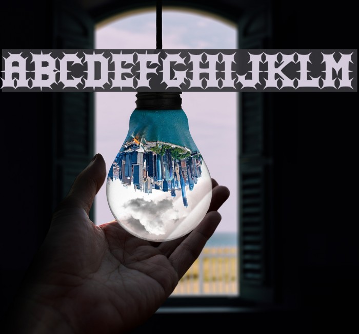 Gutcruncher Normal Font examples