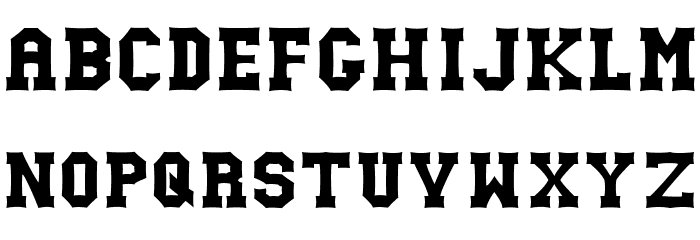 Gutcruncher Normal Font LOWERCASE