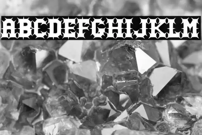 Gutcruncher Font examples