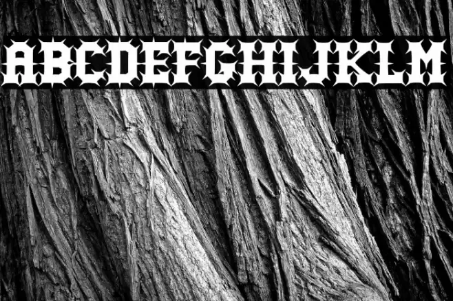 Gutcruncher Font examples