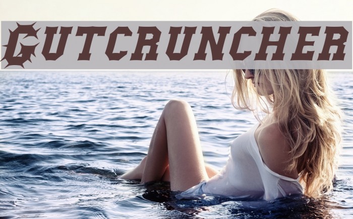 Gutcruncher Fonte examples