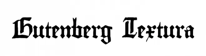 Gutenberg Textura  تنزيل الخطوط