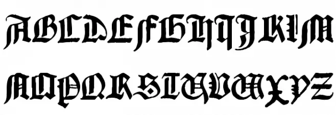 Gutenberg Textura Fuentes MAYÚSCULAS