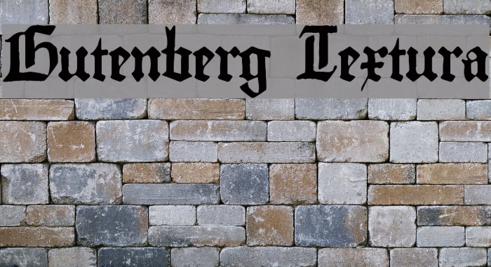 Gutenberg Textura Font examples