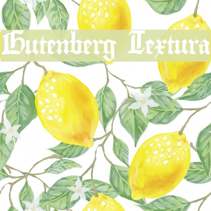 Gutenberg Textura Font examples