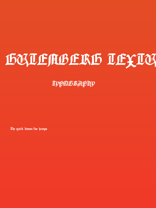 Gutenberg Textura Poster