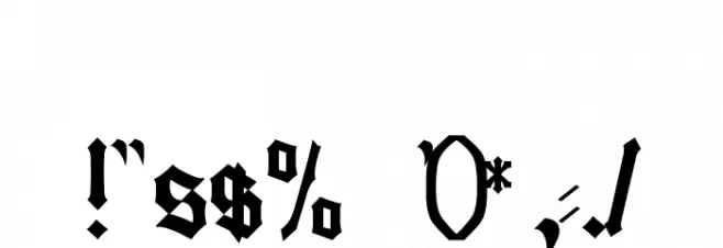 Gutenberg Font OTHER CHARS