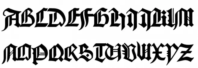Gutenberg Шрифта ВЕРХНИЙ