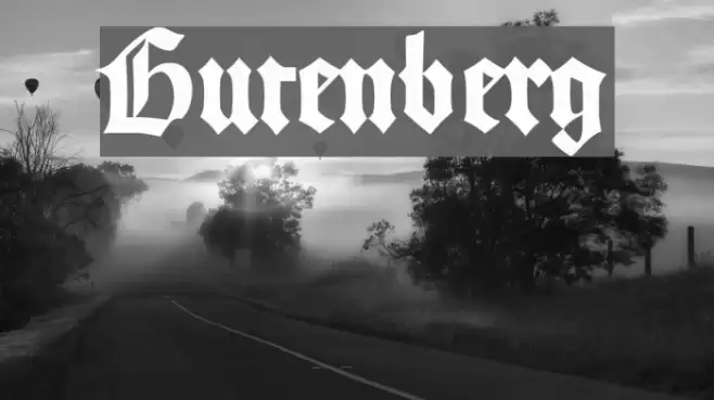 Gutenberg Font examples