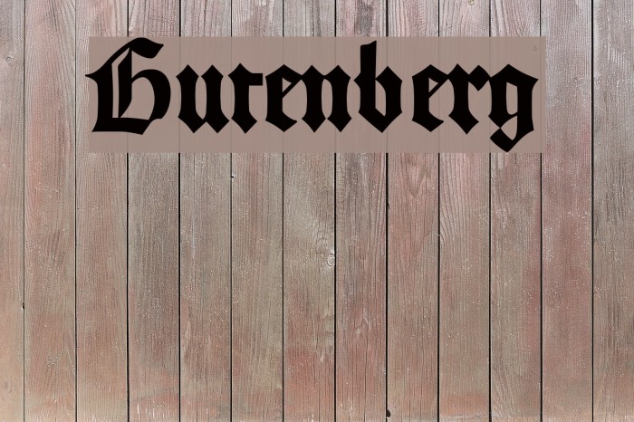 Gutenberg Fonte examples