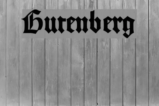 Gutenberg Font examples