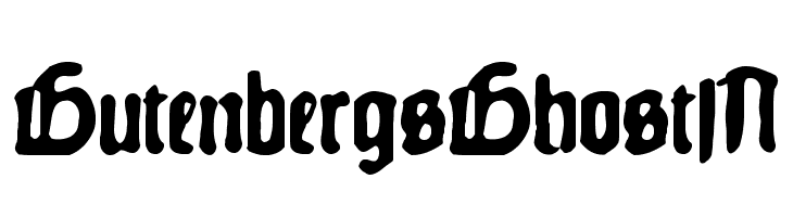 GutenbergsGhostM Font