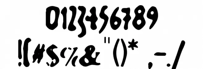 GutenbergsGhostM Font OTHER CHARS