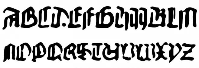 GutenbergsGhostM Шрифта ВЕРХНИЙ