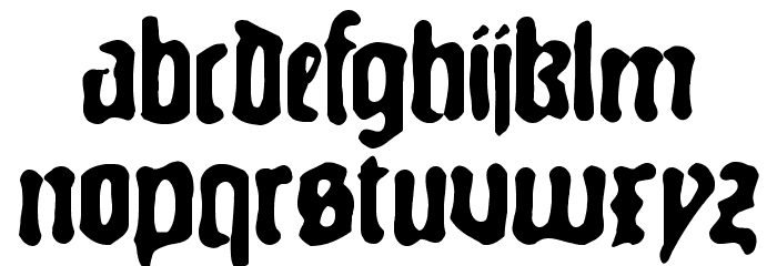 GutenbergsGhostM Font LOWERCASE