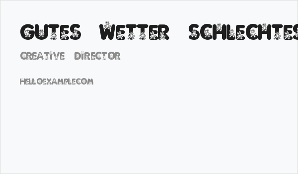 Gutes Wetter, schlechtes Wetter Business Card