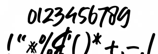 Guthen Bloots Personal Use Font OTHER CHARS