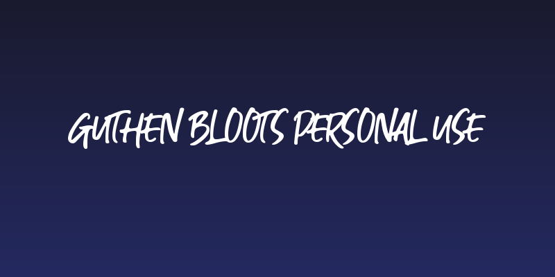 Guthen Bloots Personal Use Social Header