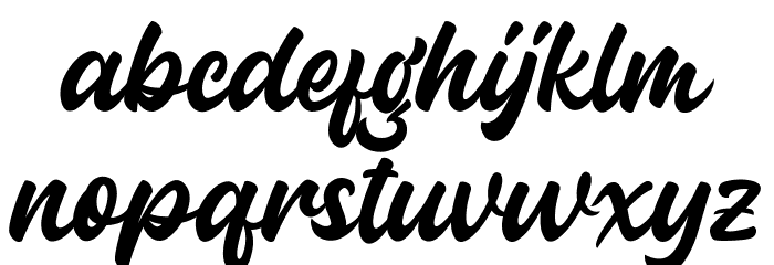 Guthenberg Font LOWERCASE