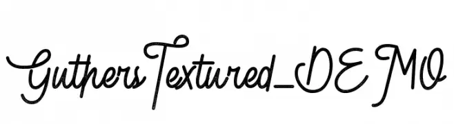 Guthers Textured_DEMO  Fuentes Gratis Descargar