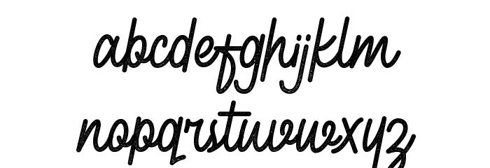 Guthers Textured_DEMO Font LOWERCASE